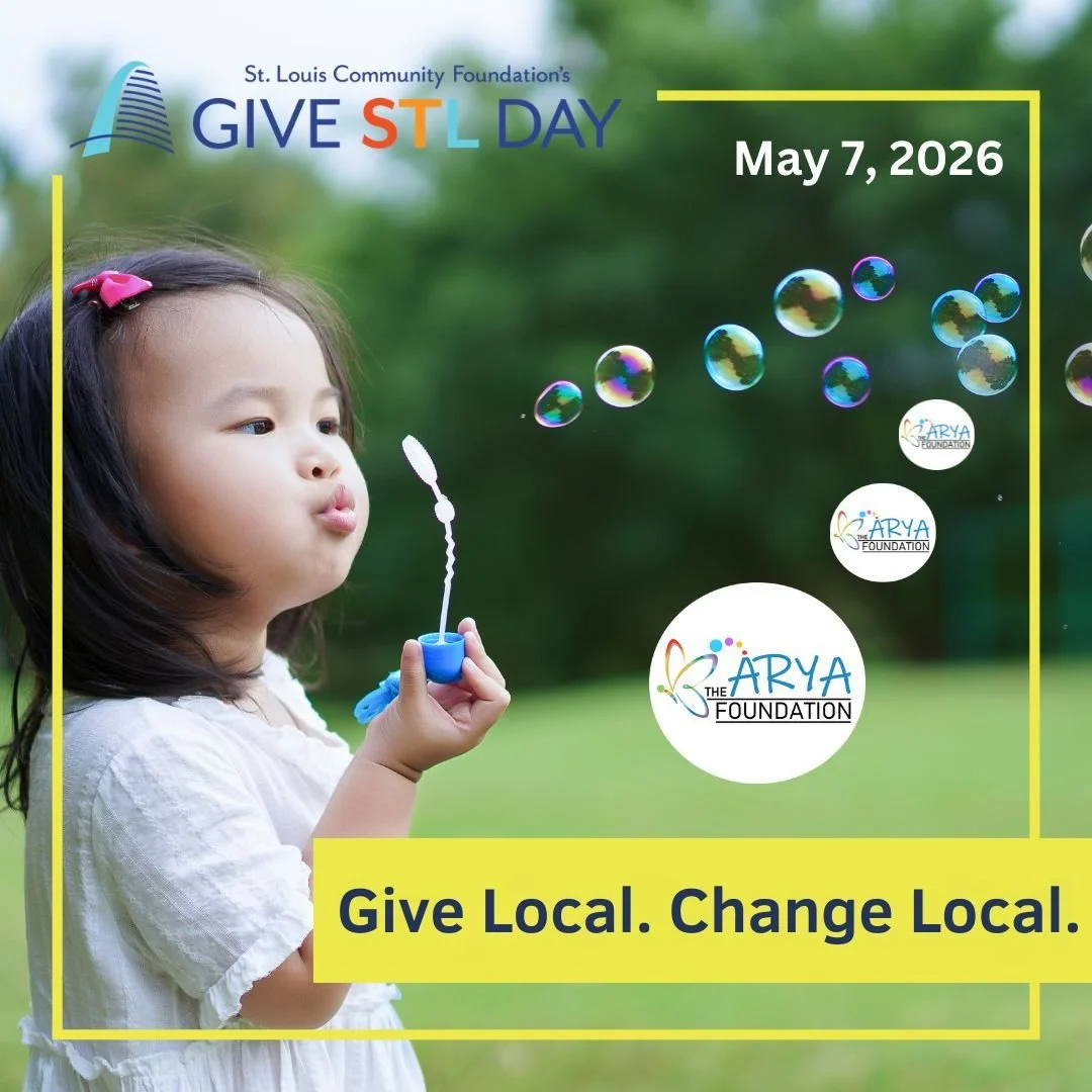 It&rsquo;s time to support the home team! 🏠🌟

Giving for #GiveSTLDay is underway! The Arya Foundation is 100% local, meaning your support goes directly to children in the Greater St. Louis area. We bridge the gap for families by providing equipment