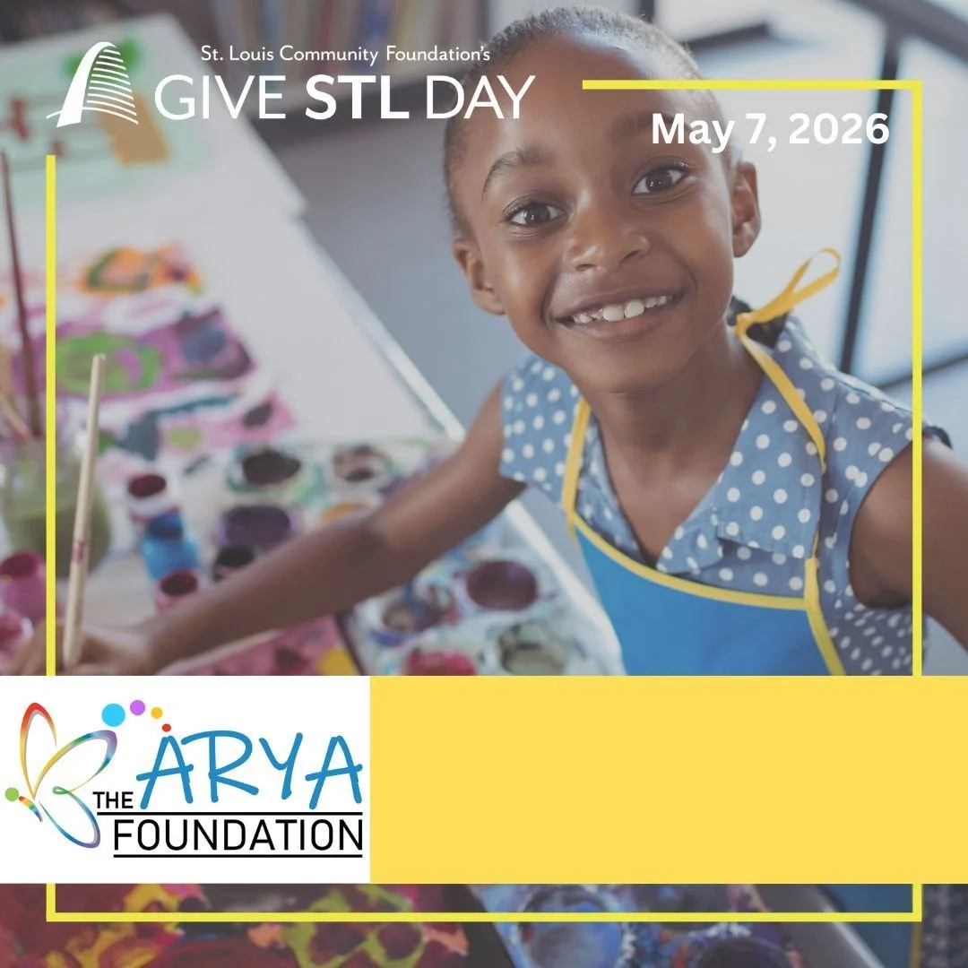The clock is ticking, St. Louis! ⏰✨

Today is #GiveSTLDay, and we need your help to reach our goal! The Arya Foundation is St. Louis-born and St. Louis-bound. Every single donation made today stays in our neighborhoods to help local kids gain the ind