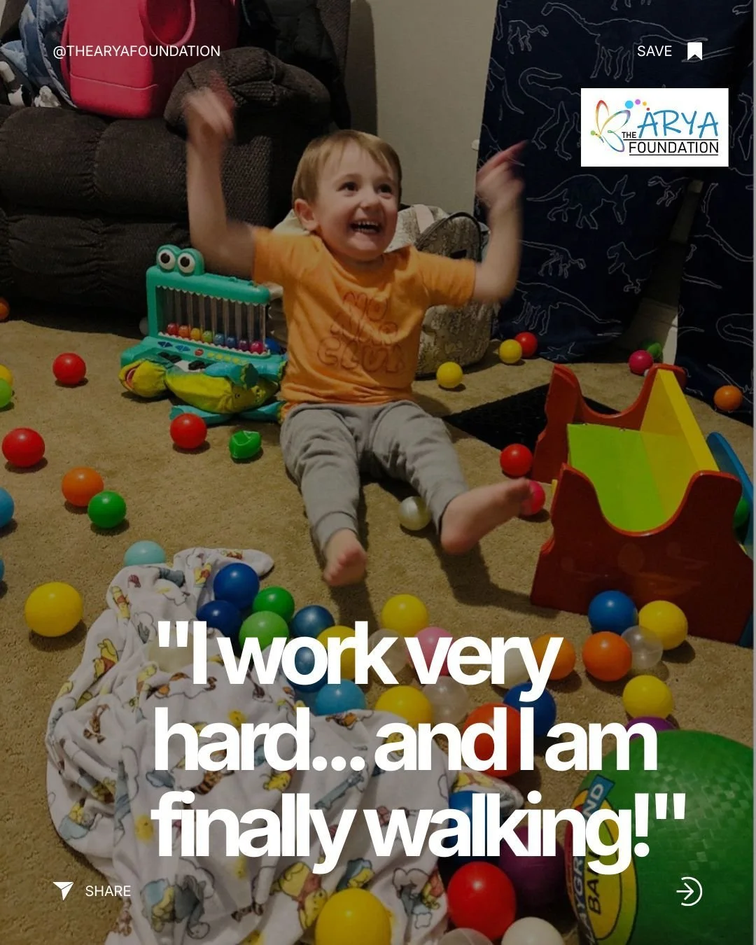 "I work very hard... and I am finally walking!" 😭🙌

Leo Pace is the definition of resilient. After a rocky start in the NICU and brain surgery, Leo has spent years in therapy finding his strength. His latest victory? Walking! 

To support
