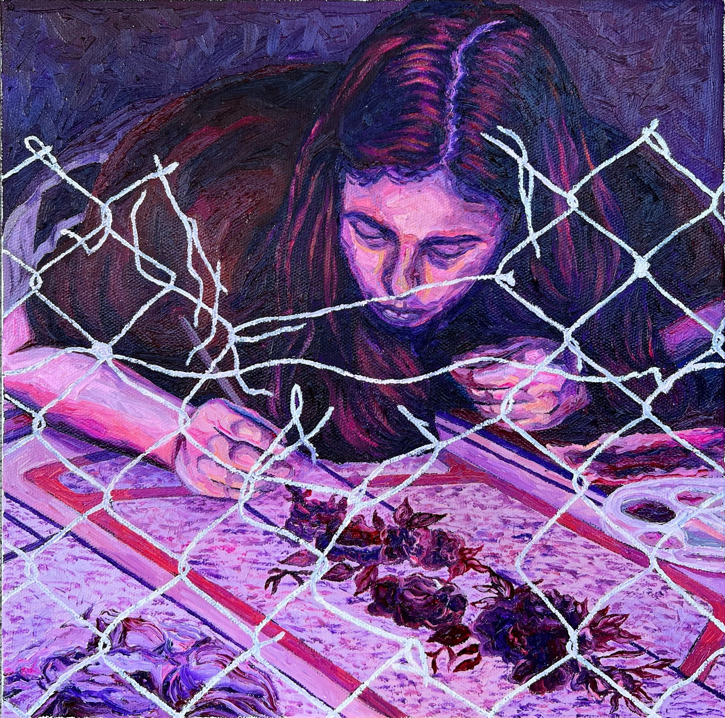 11 Days & Nights (2022) 12"x12" Oil on Canvas