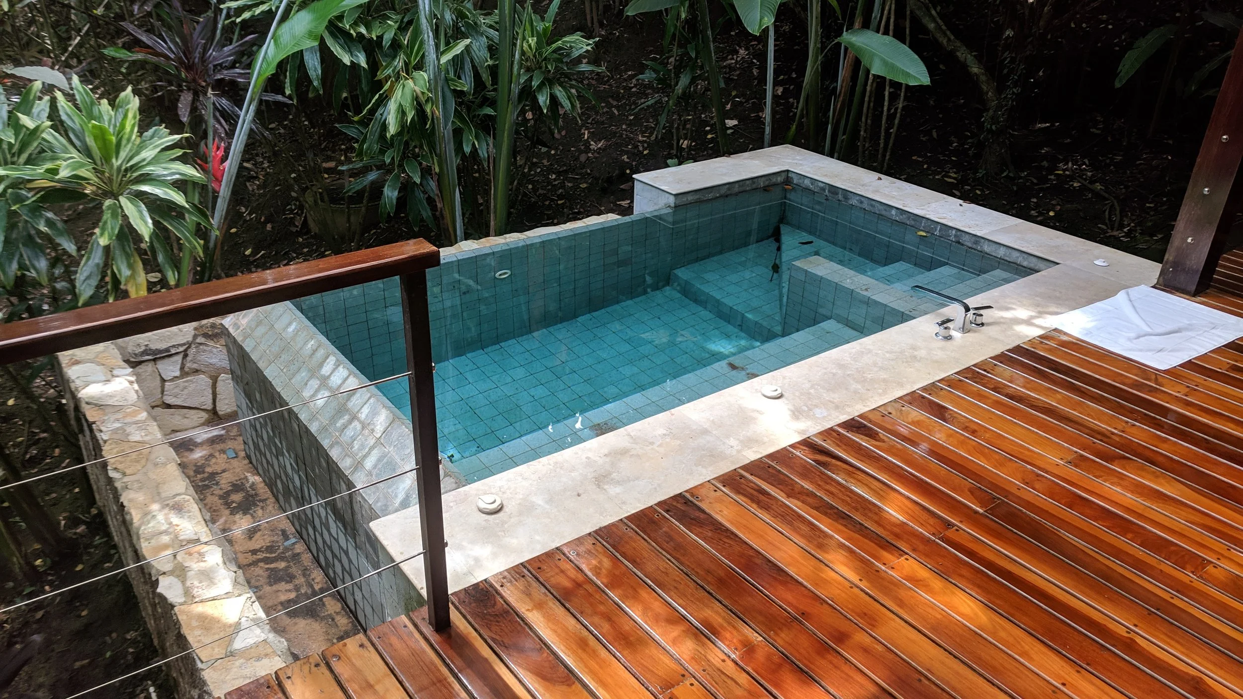 But the highlight of the room was definitely the private outdoor plunge pool on the balcony.