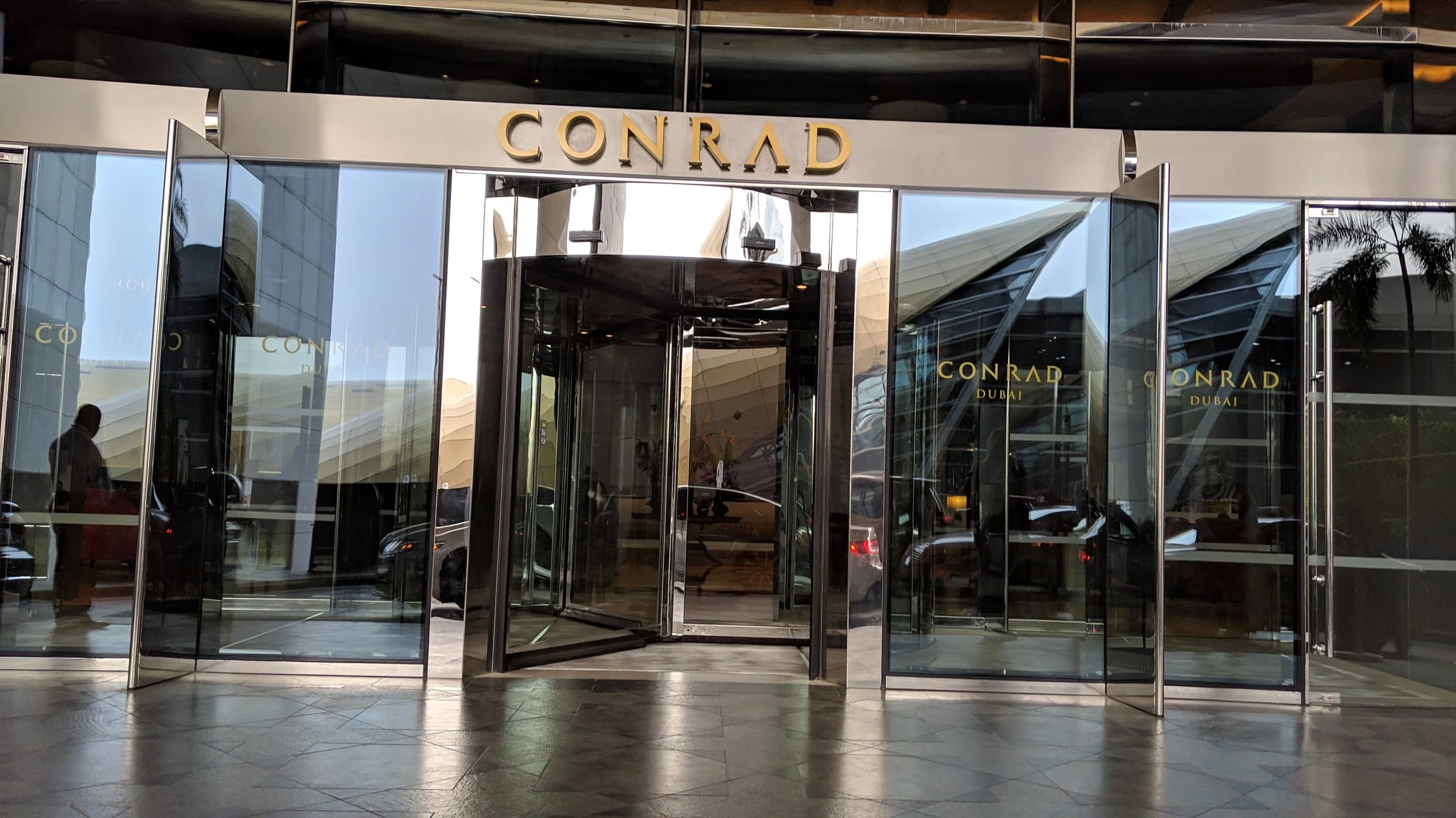 Front entrance by the car pick up / drop off area.