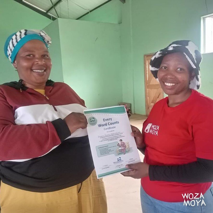 We are excited to celebrate another group of young parents from KwaBhanca who have successfully graduated from Every Word Counts training! This journey has equipped them with valuable skills to support early childhood development and foster a love fo