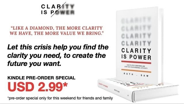 My friend is launching her book on Amazon. Check it out! bit.ly/ClarityAUS
#clarity
#booklaunch
#selfhelpbooks
#selfimprovement