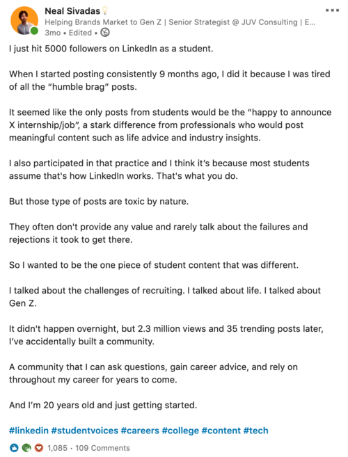 Linkedin Content