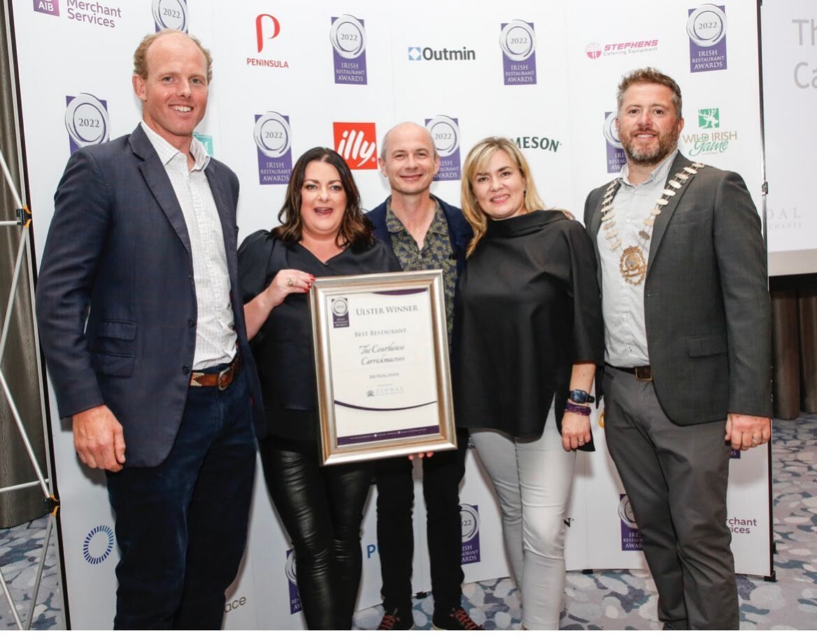 Congratulations to our big sister @courthouserestaurant  who took home not two but three awards in the Ulster regionals of the @irishrestawards this week.
- Best Restaurant In Monaghan 
- Best Chef - Conor Mee
- Best Restaurant Manager - Charlotte Ca