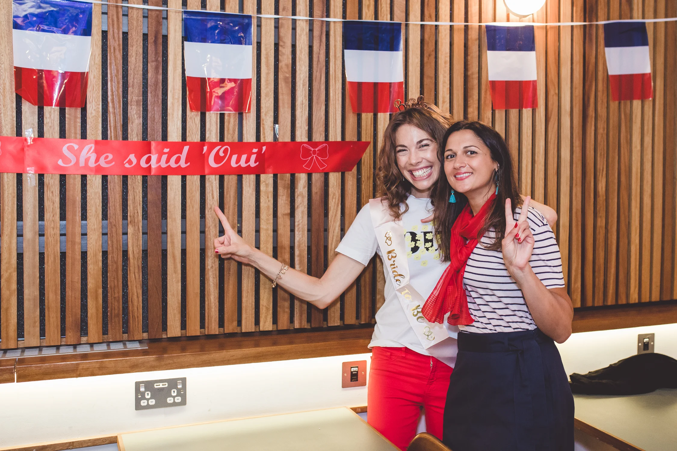She said Oui with Bride to Be Central London