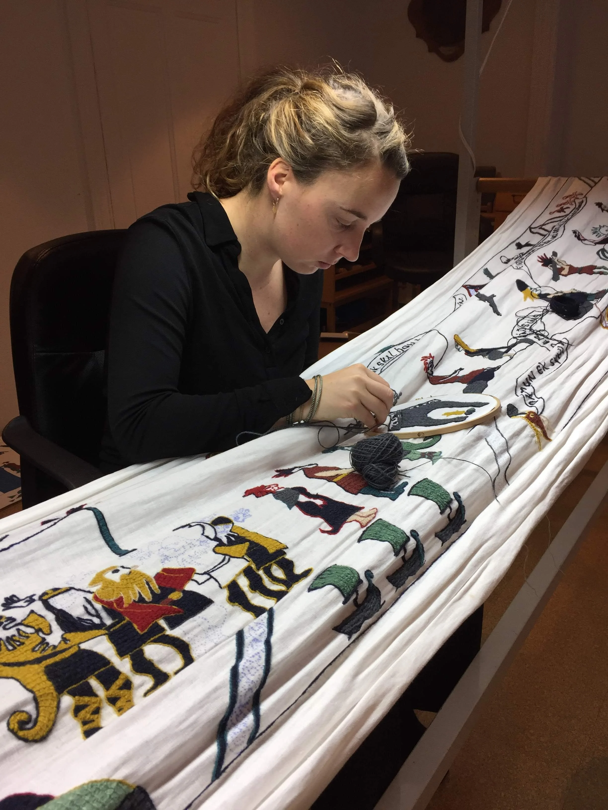 Working on the the tapestry of Vatnsdæla