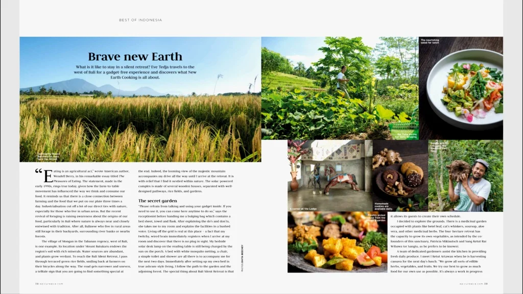 Article on Epicure Magazine