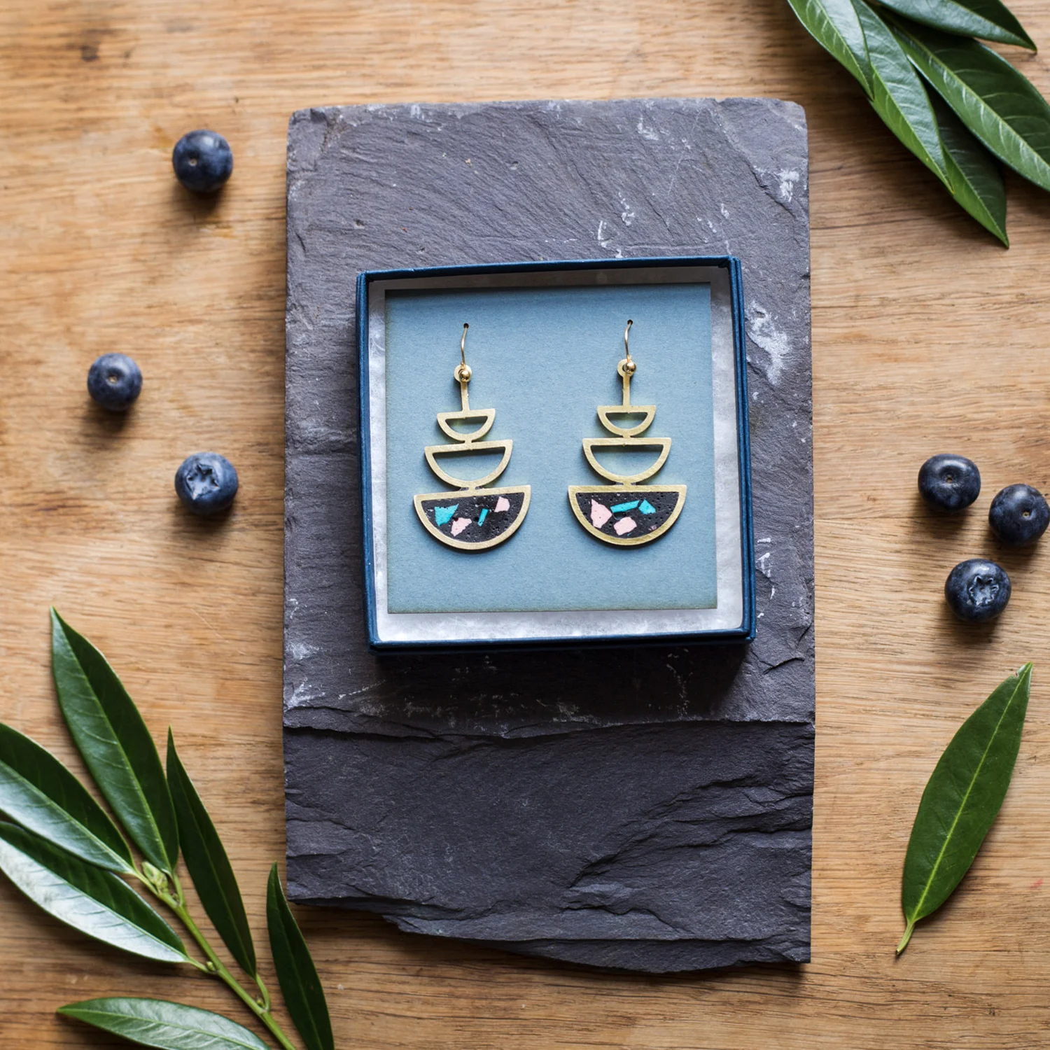 Half Moon Drop Earrings