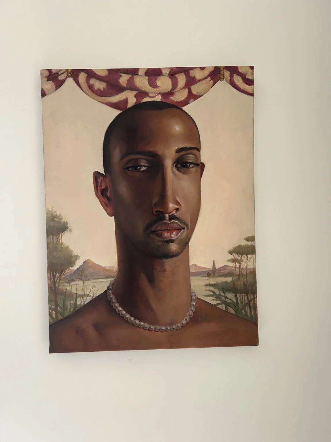 The Pearl necklace | Oil on canvas | 30 x 40 cm
