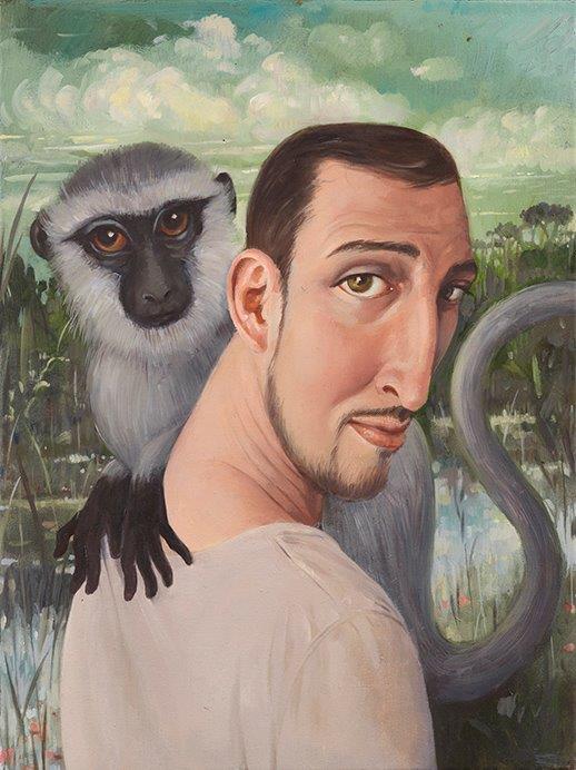 Monkey on the shoulder