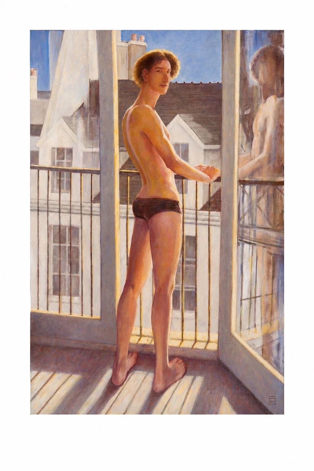 Morning at Rue Geoffroy l’Asnier | Oil on canvas | 40 x 60 cm
