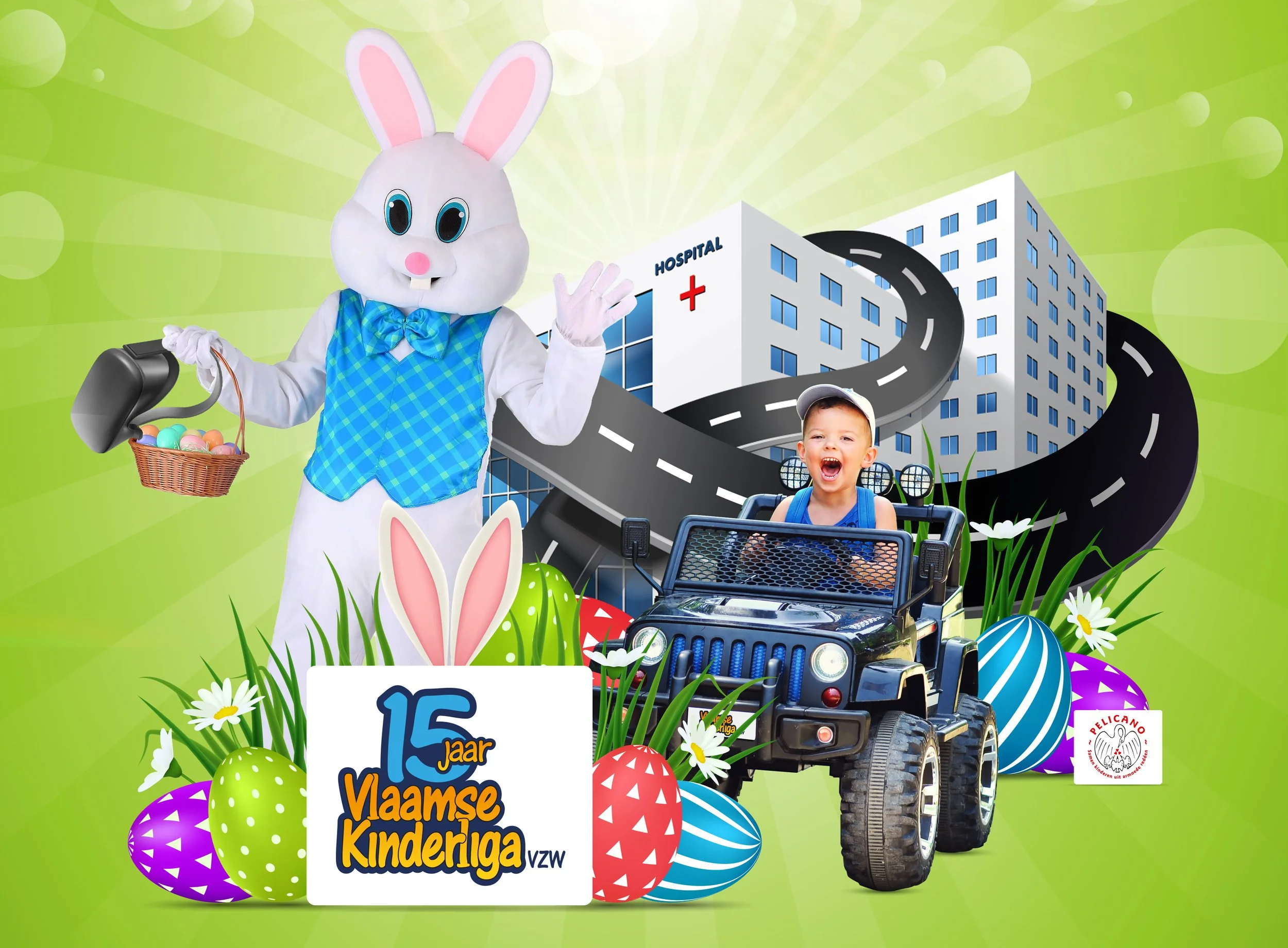 DE PAASHAAS OP BEZOEK IN AZ KLINA 