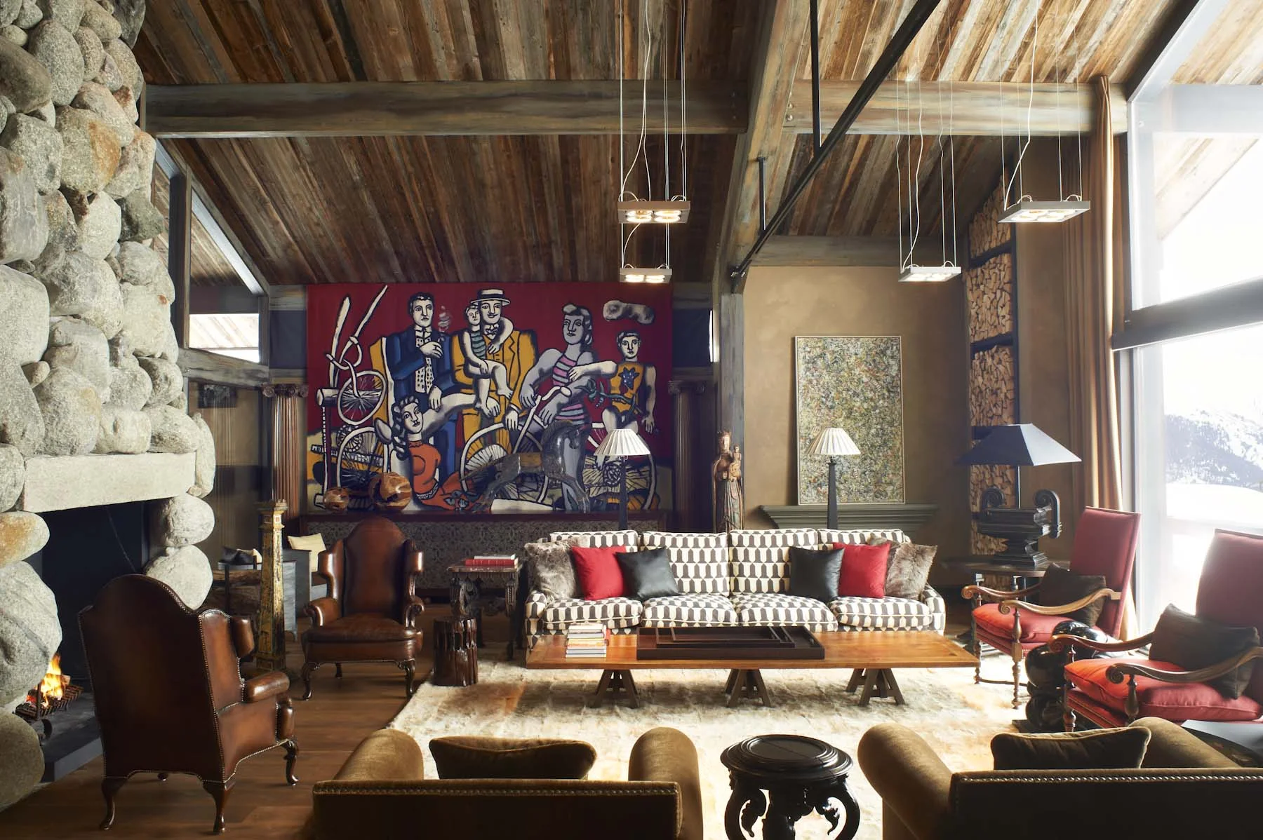 Courcheval chalet, Russian designer