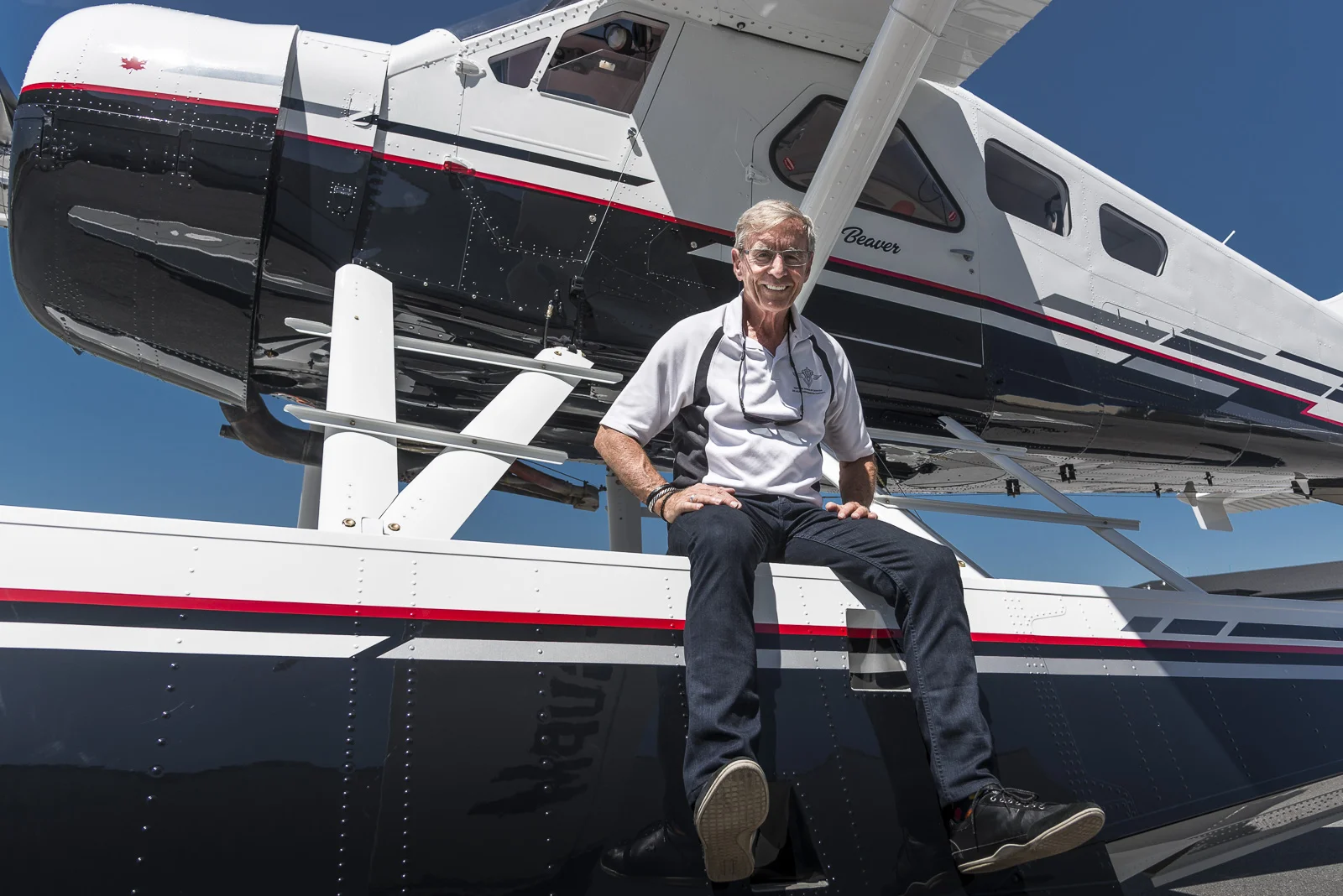 Canadian aviation legend Mike Potter takes delivery of his de Havilland DHC-2 Beaver C-GUPM in British Columbia, 2018. Photo: Dale Klippenstein .