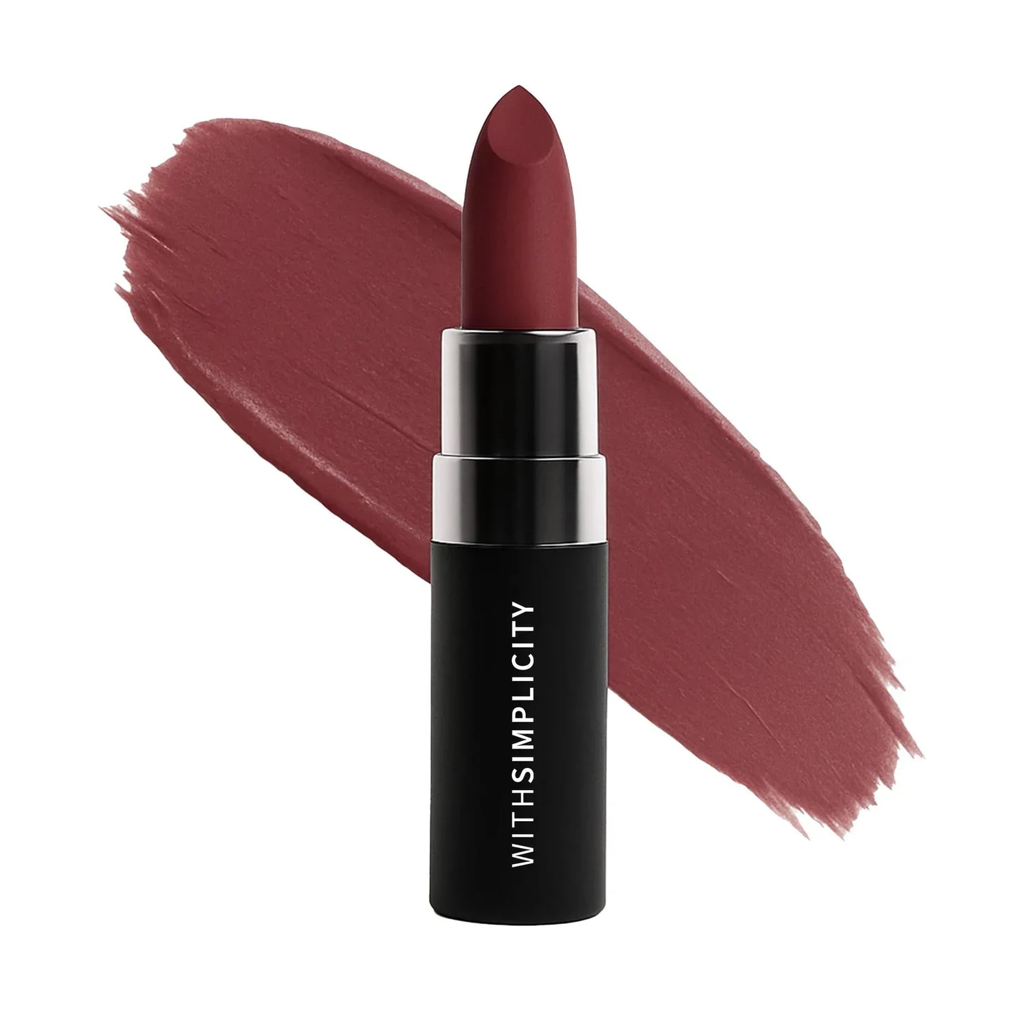 WithSimplicity Beauty Hydrating Lipstick - Plum