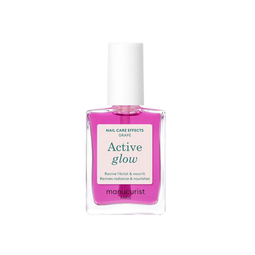 Manucurist Active Glow Nail Strengthening Polish - Grape