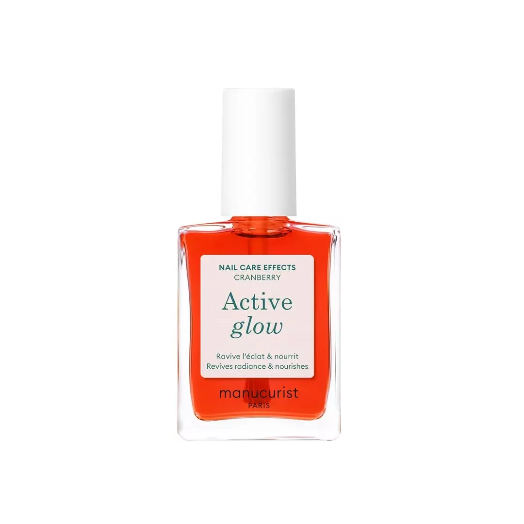 Manucurist Active Glow Nail Strengthening Polish - Cranberry