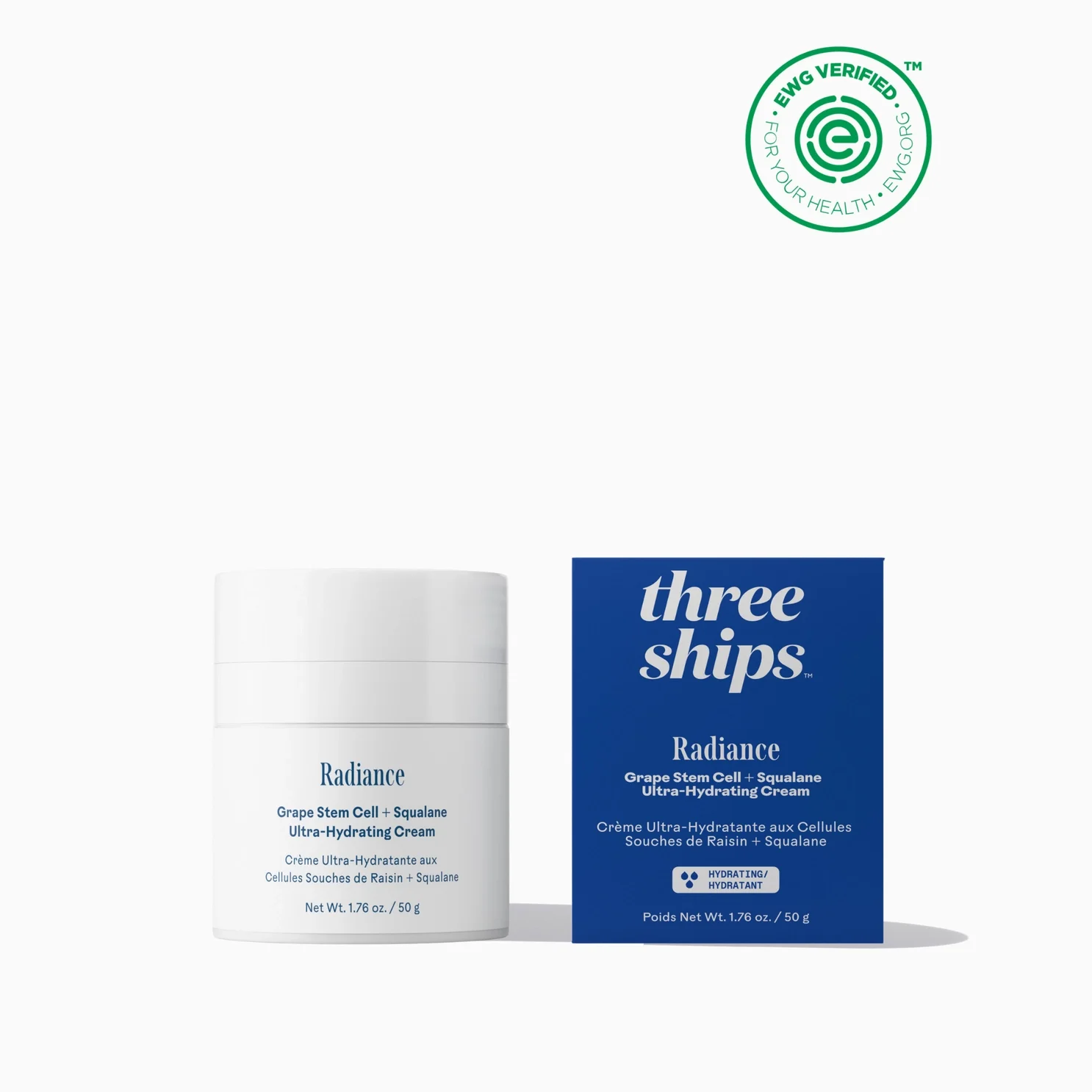 Three Ships Radiance Grape Stem Cell + Squalane Ultra-Hydrating Cream