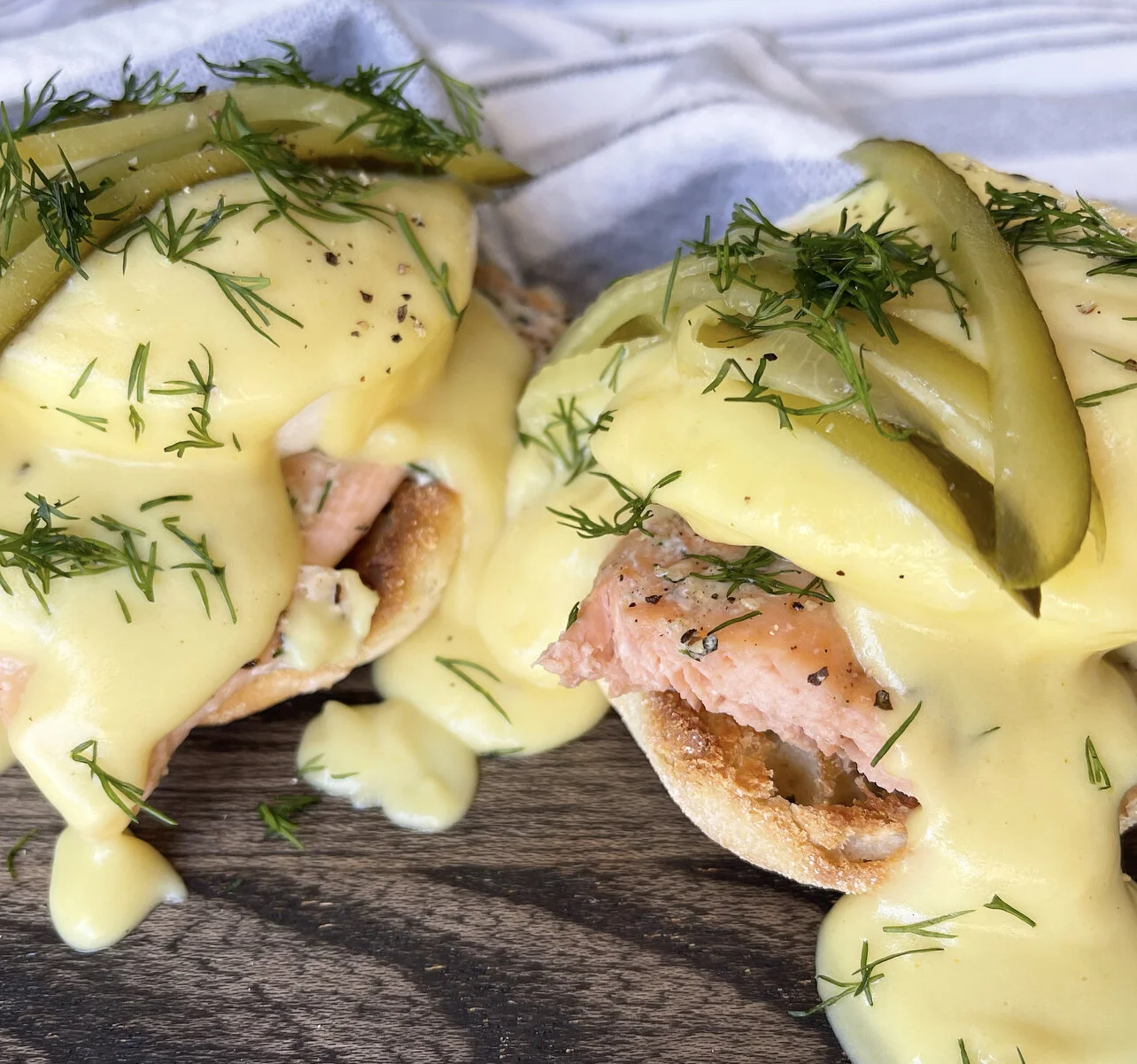 Salmon &amp; Dill Eggs Benny