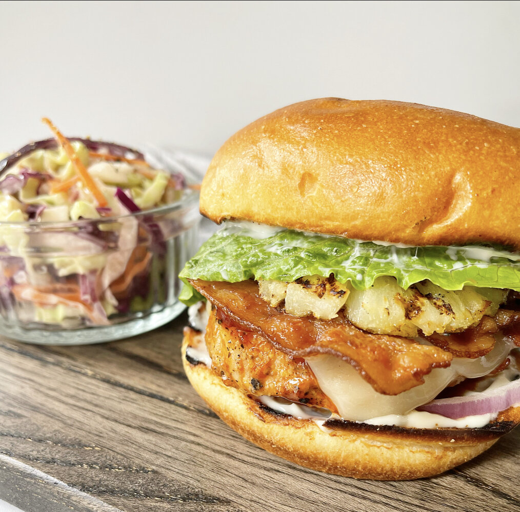 Tangy BBQ Pork Burgers