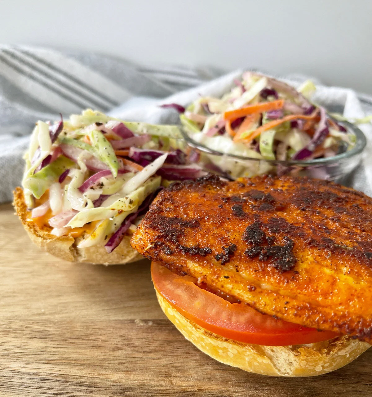 Blackened Fish Burgers