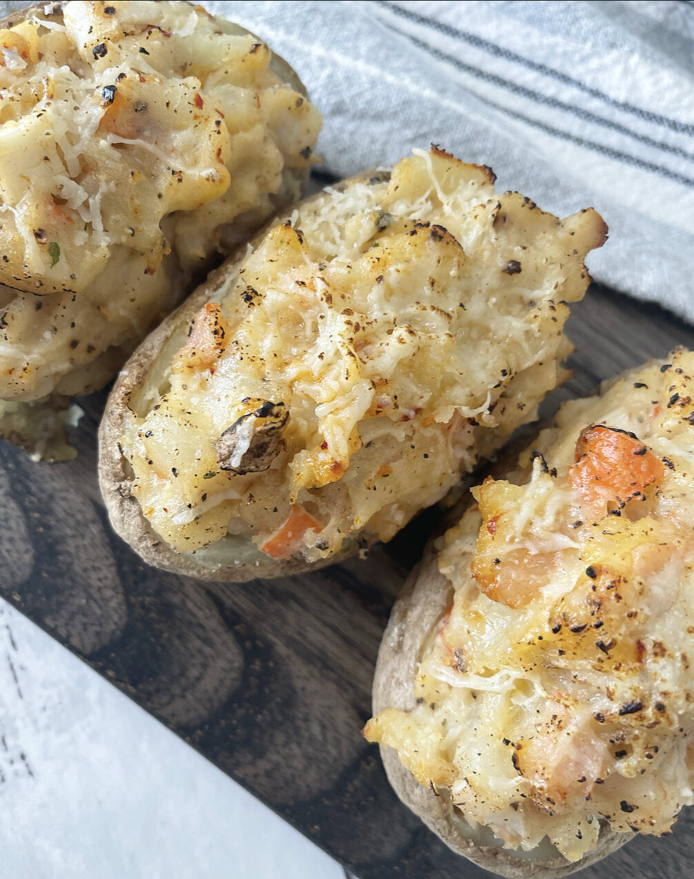 Seafood Stuffed Potatoes