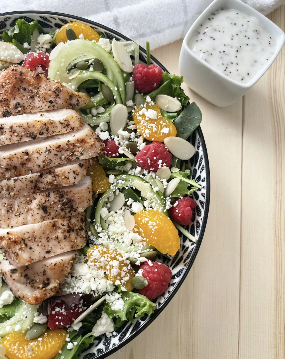 Raspberry Mandarin Salad