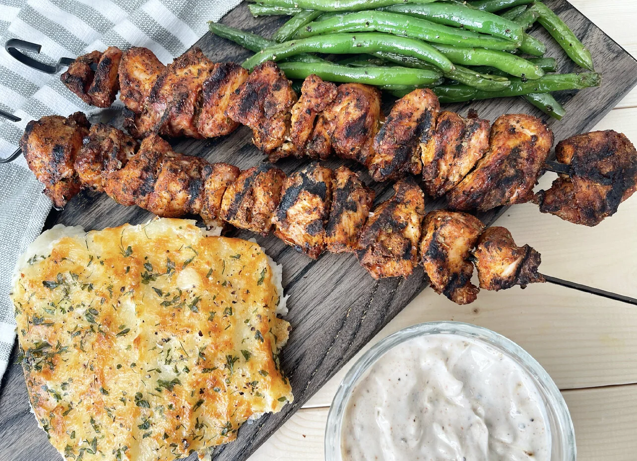 Creole Chicken Kebobs