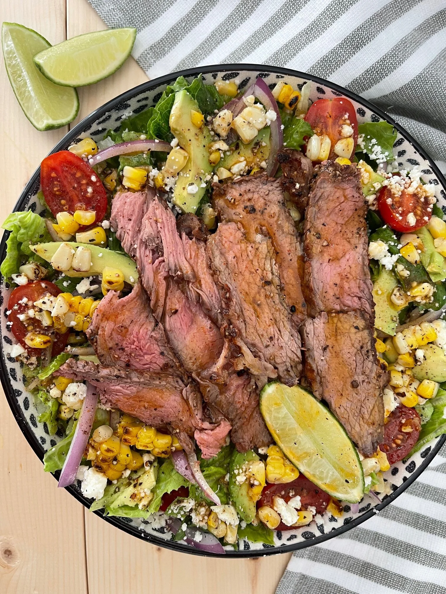 Chili Lime Steak &amp; Corn Salad