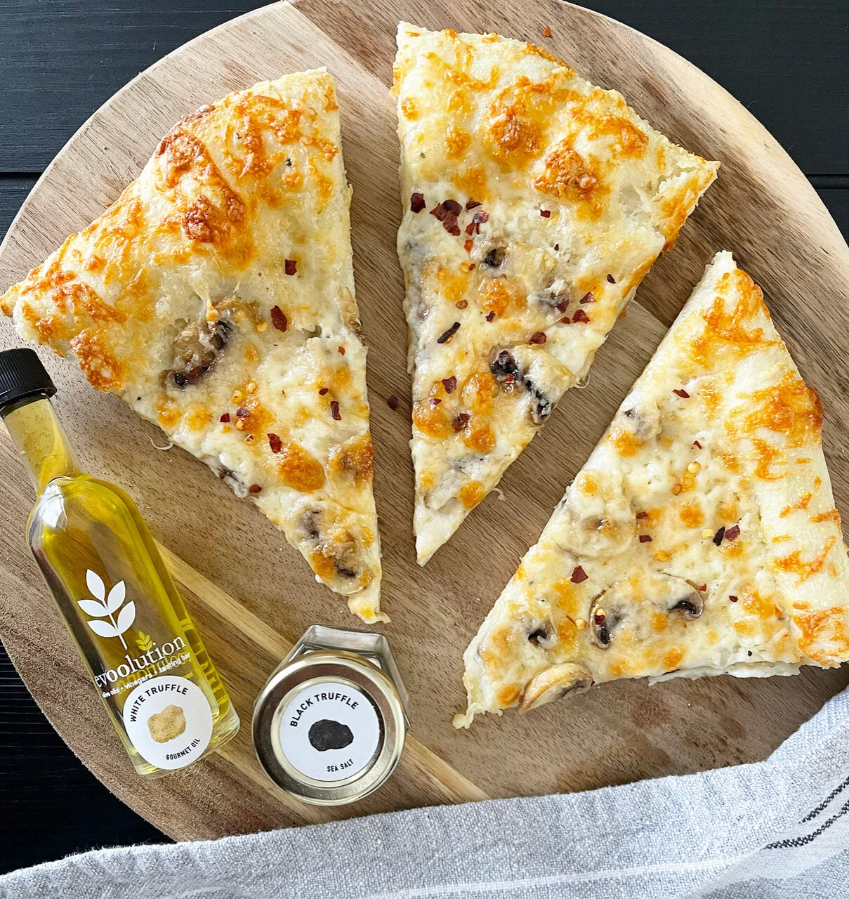 Truffle Mushroom Parmesan Pizza