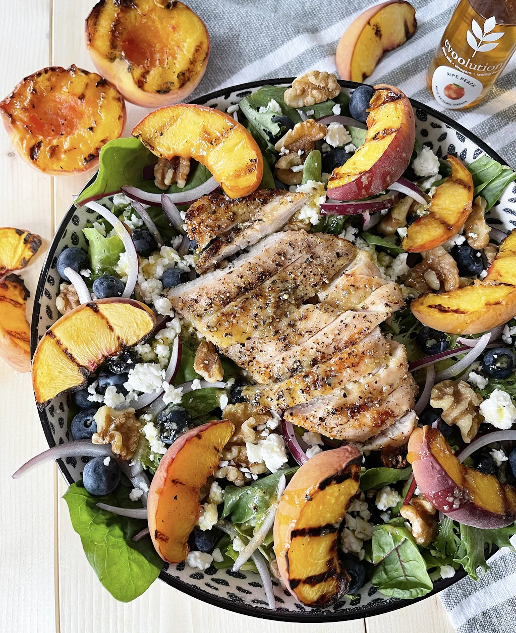 Peach Blueberry Summer Salad