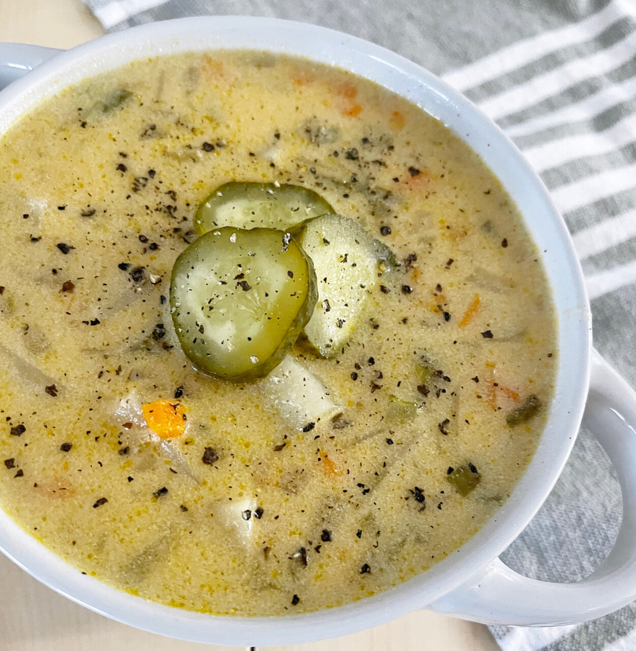 Creamy Dill Pickle Soup
