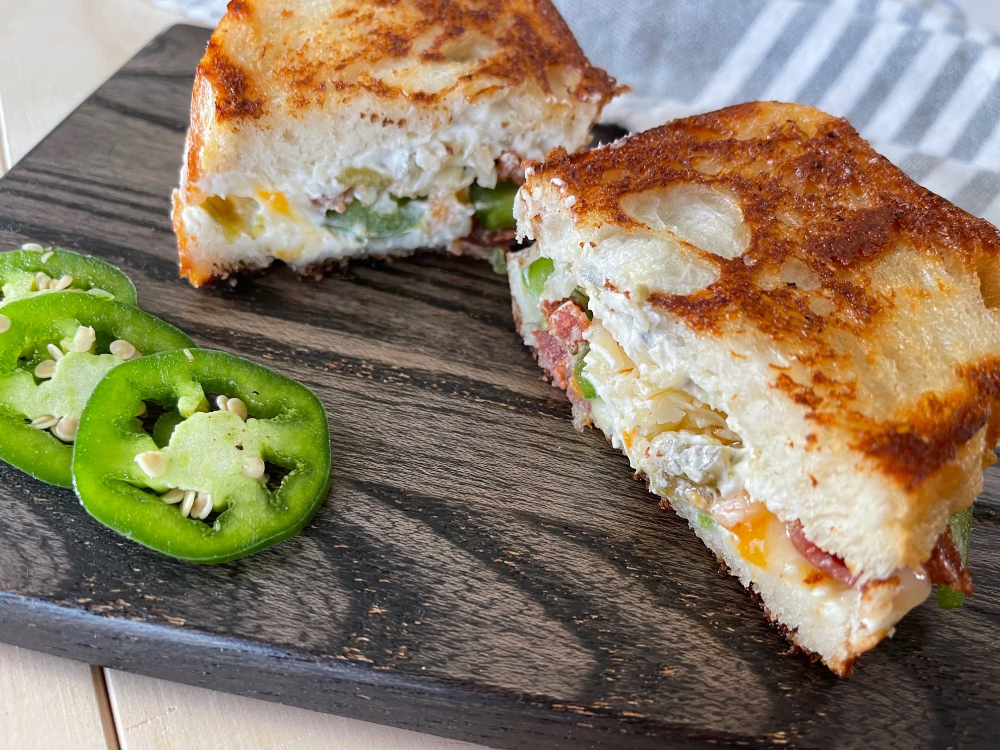 Jalapeno Popper Grilled Cheese