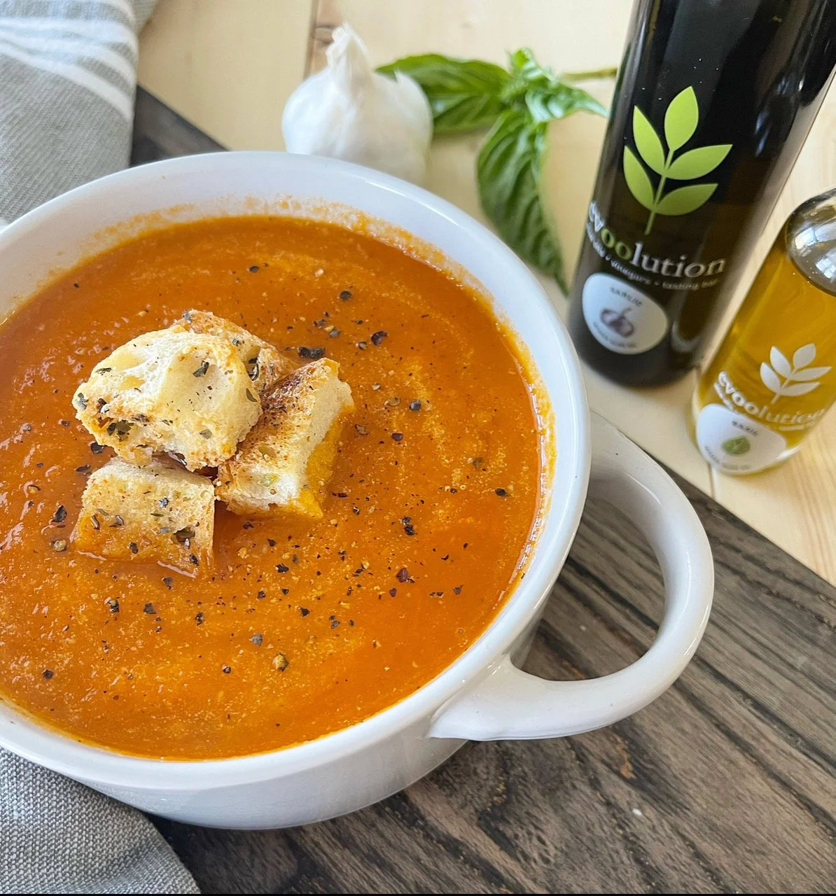 Roasted Tomato Basil Soup