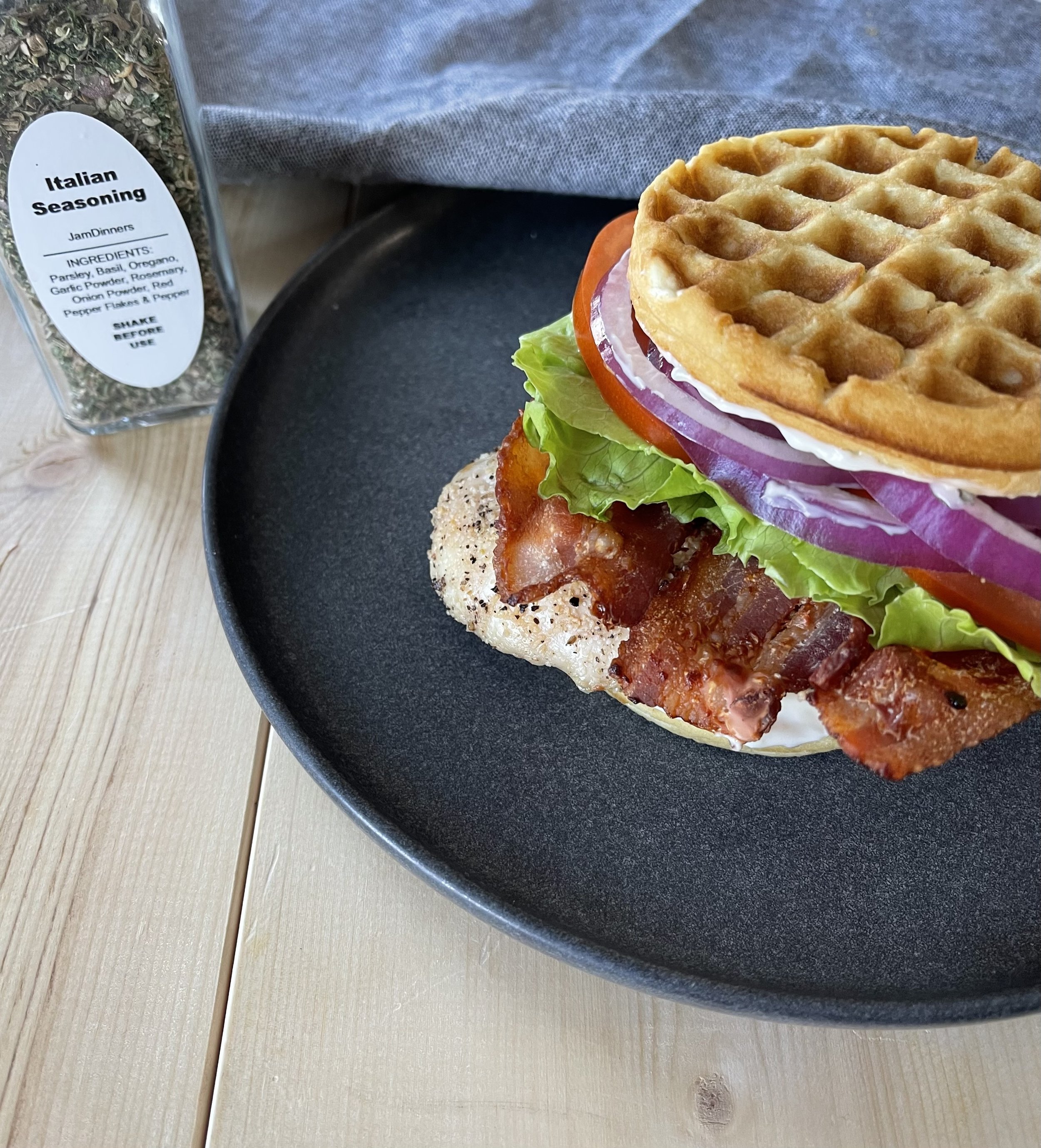 Waffle Chicken BLT Sammies