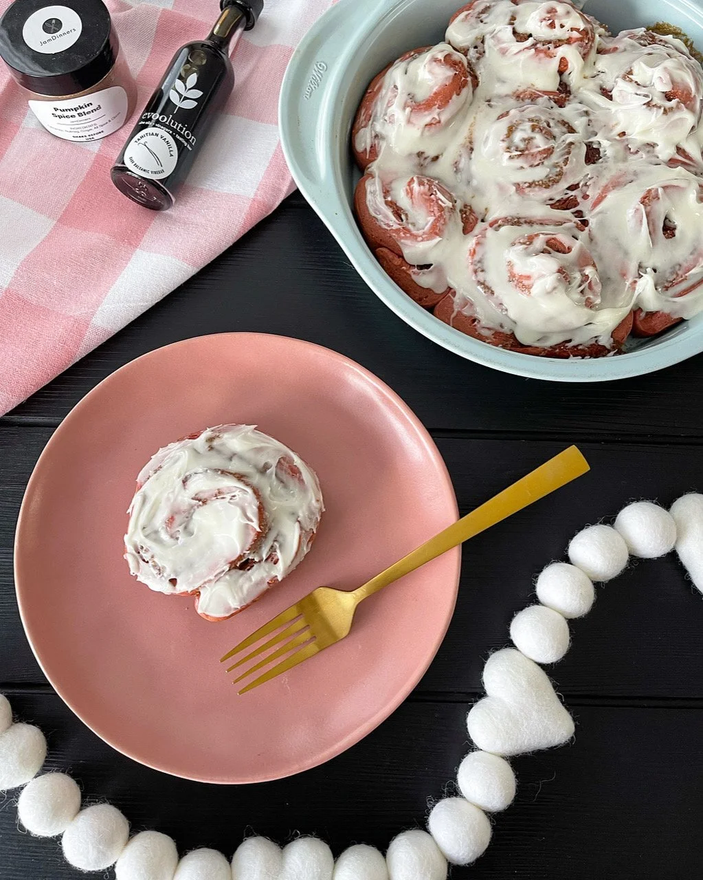 Red Velvet Cinna Buns