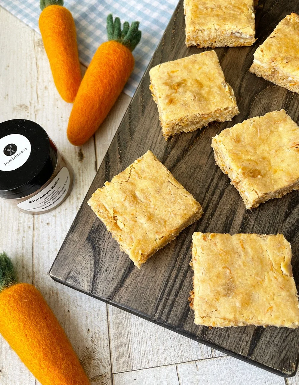 Carrot Cheesecake Blondies