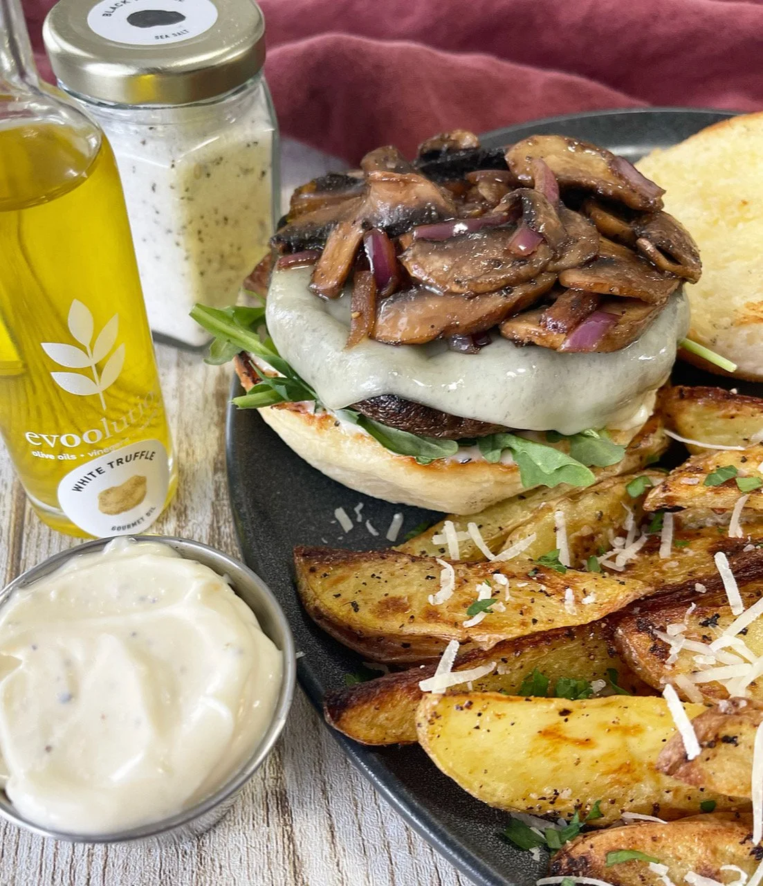 Mushroom Swiss Portobello Burger