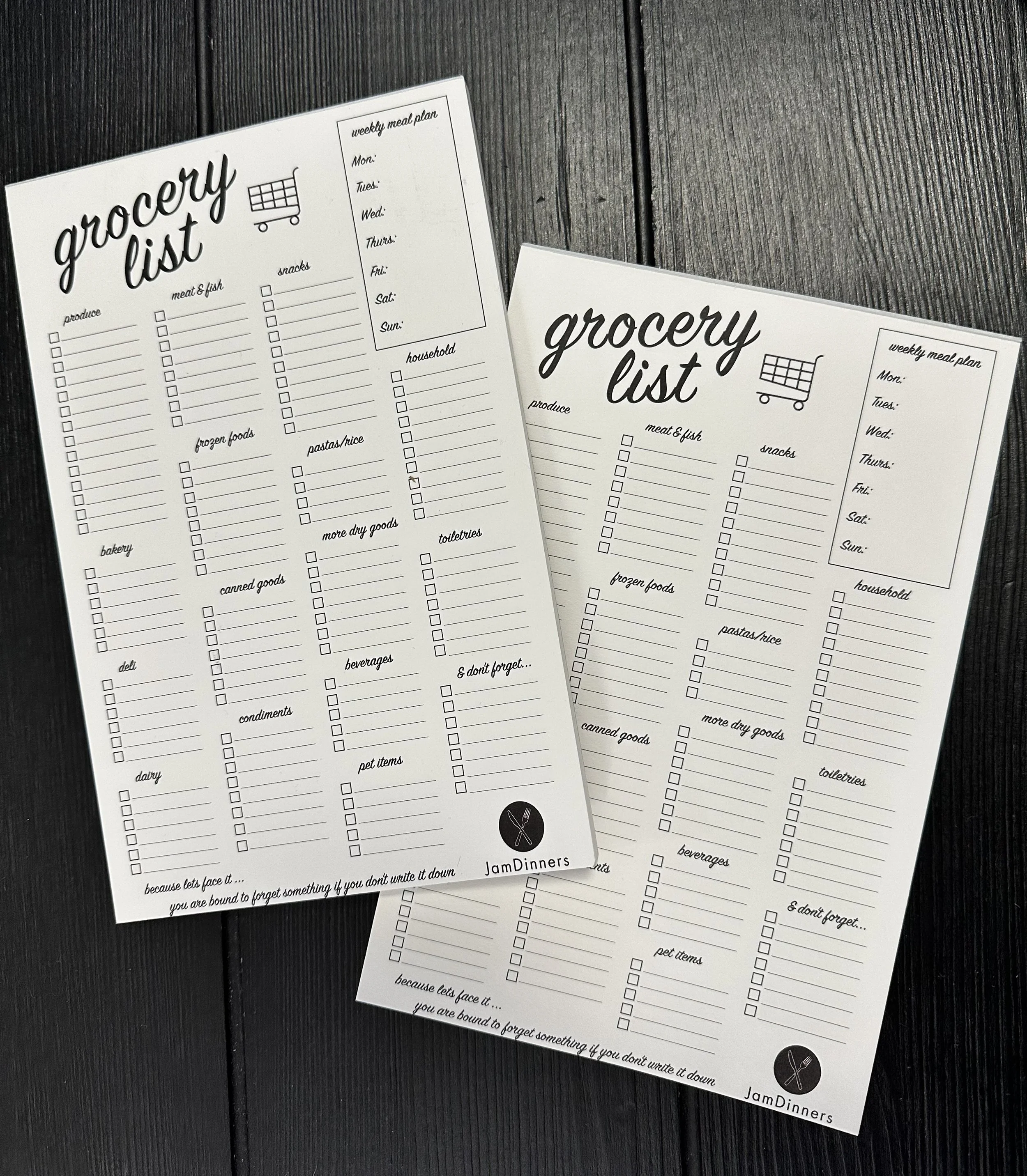 Magnetic Grocery List