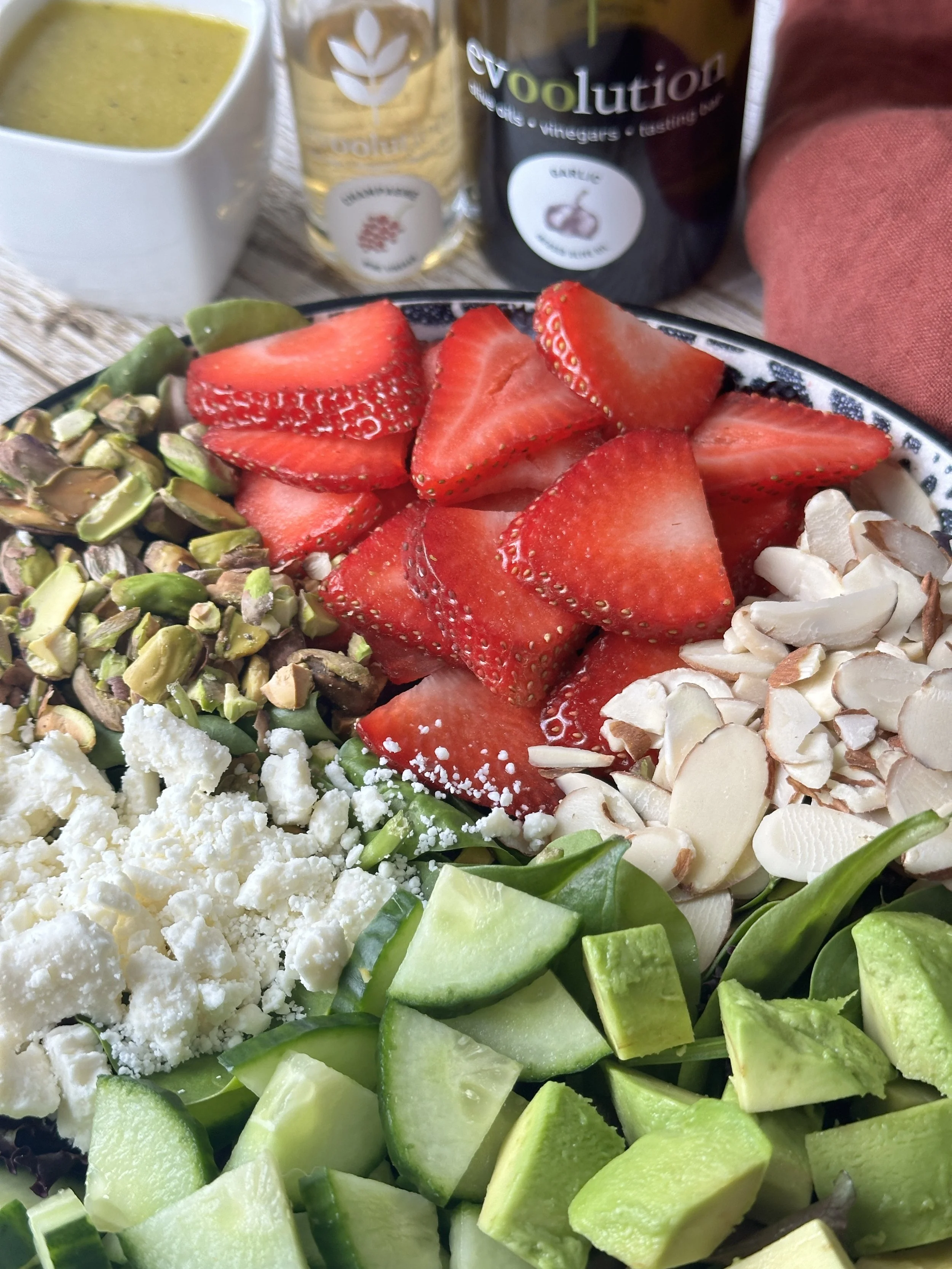 Strawberry Crunch Champagne Salad