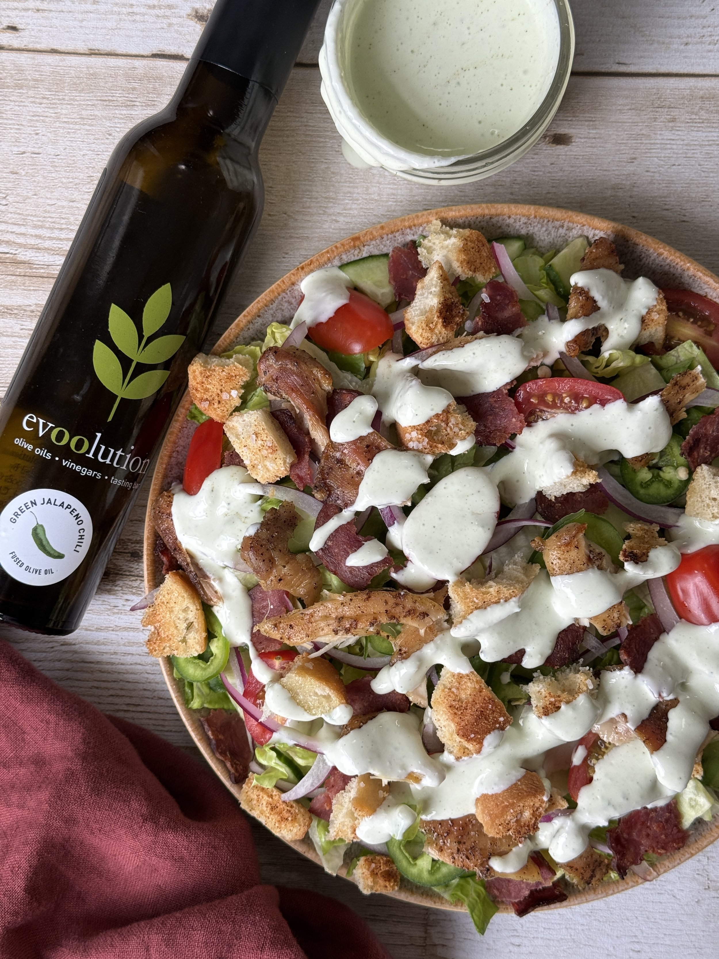BLT Salad w/ Jalapeno Ranch Dressing