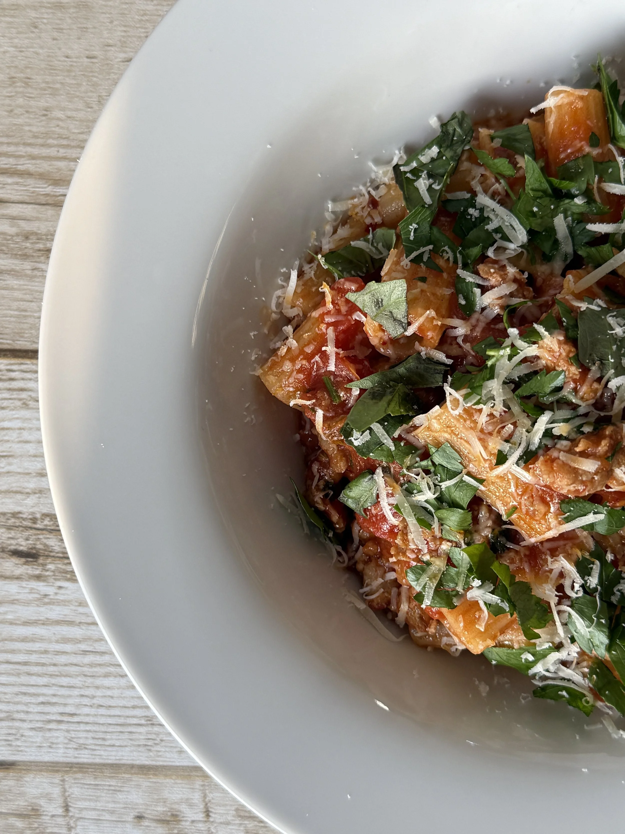 Italian Sausage Rigatoni Arrabbiata