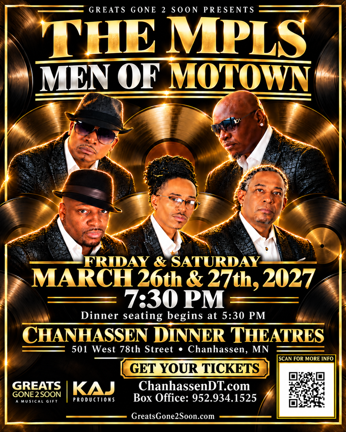 The Mpls Men of Motown at the Chanhassen Dinner Theatres