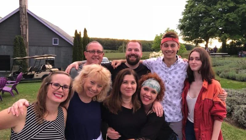 Volunteers at Lavender Hill Farm promoting LTCT during their Summer Concert Series, Summer of 2018