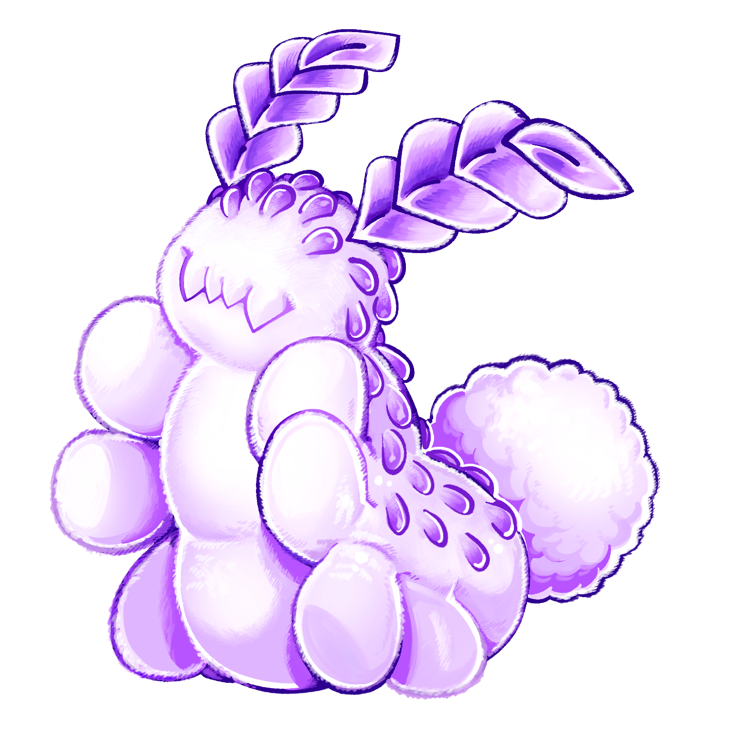 Official Pressure Deep Sea Bunny Sticker - Shipped with Makeshift Plush