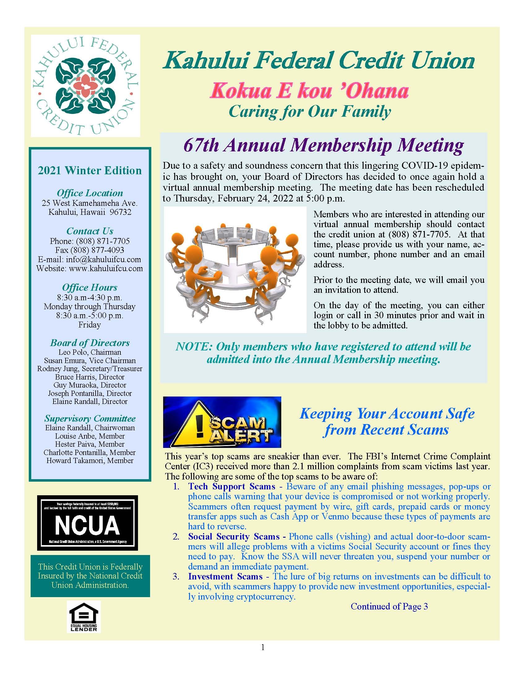 2021 4th Quarter Newsletter