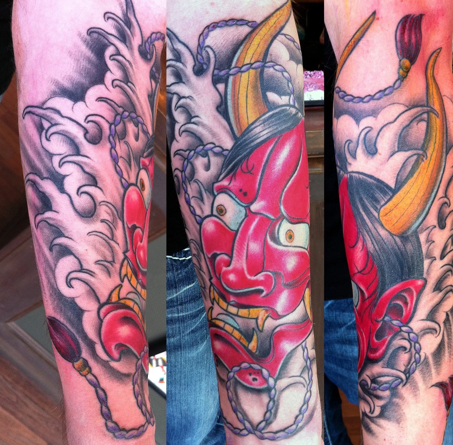 Japanese Oni Mask Tattoo