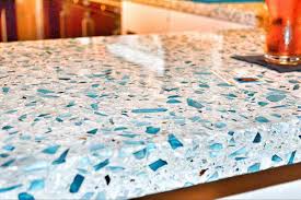 Recycled Glass Moonlight Stone Works, Recycled Glass Vanity Top